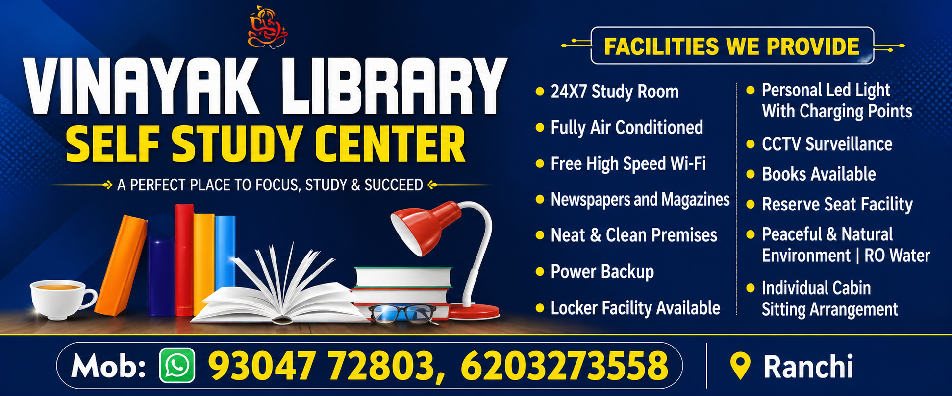 VINAYAK LIBRARY KOKAR RANCHI BANNER1